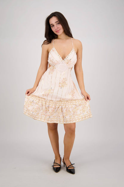 Strappy Boho Midi Dress