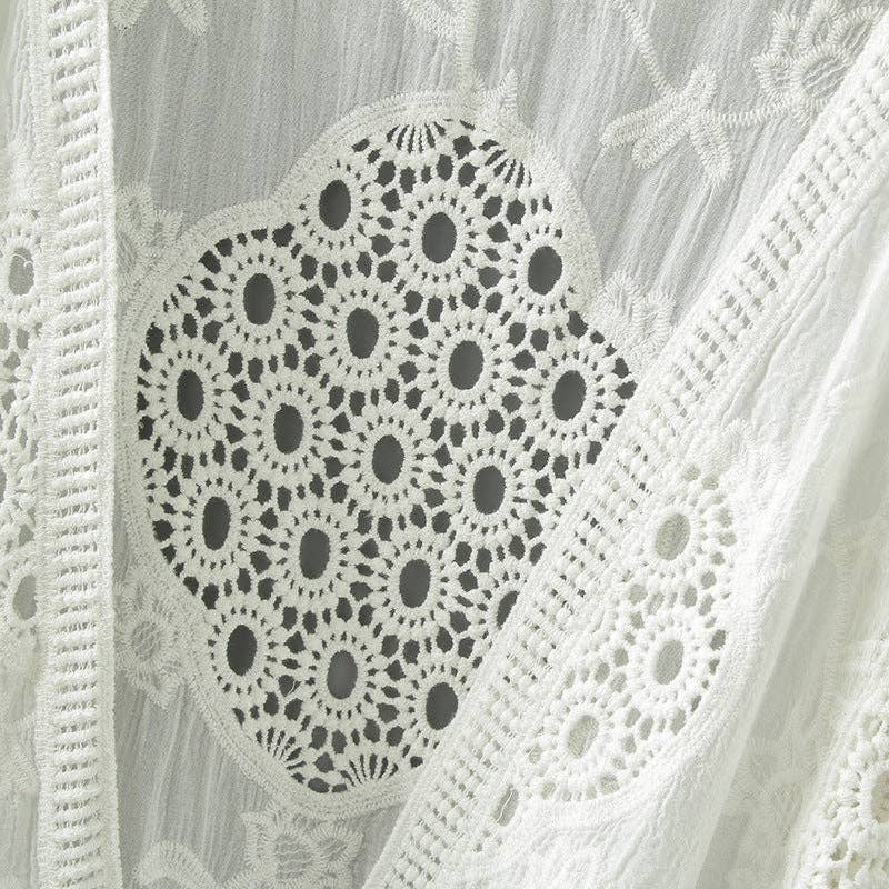 Lace Cardigan with Batwing Sleeves - Lemonade Mermaid
