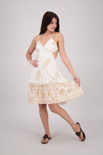 Strappy Boho Midi Dress