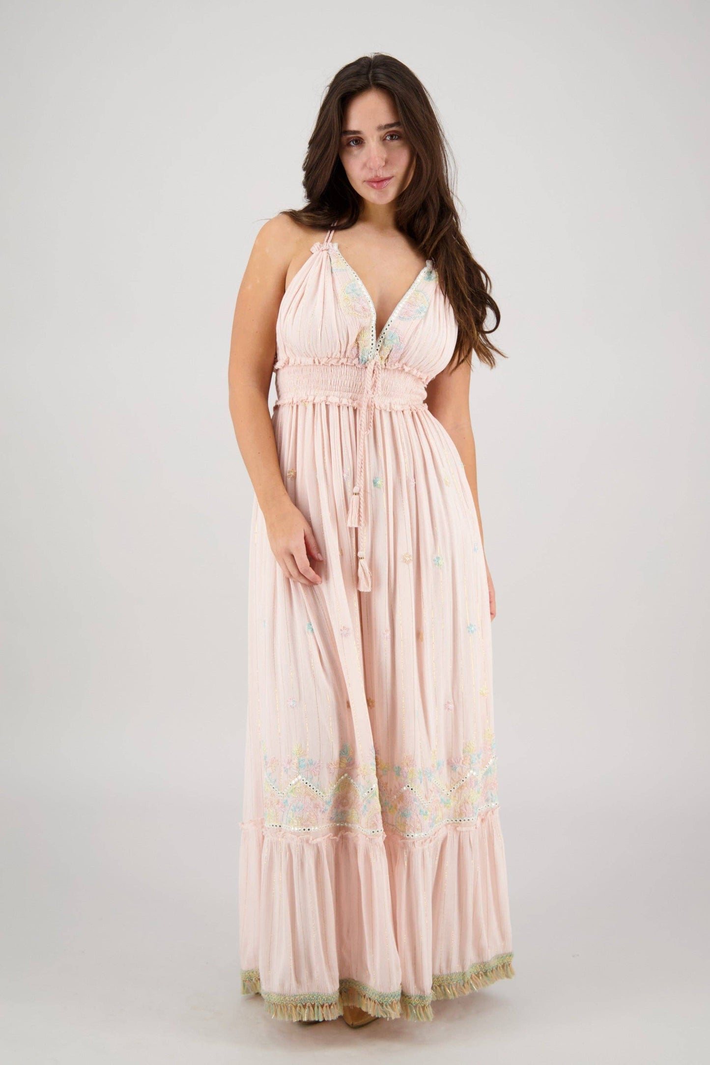 Boho Beachy Long Tassel Dress