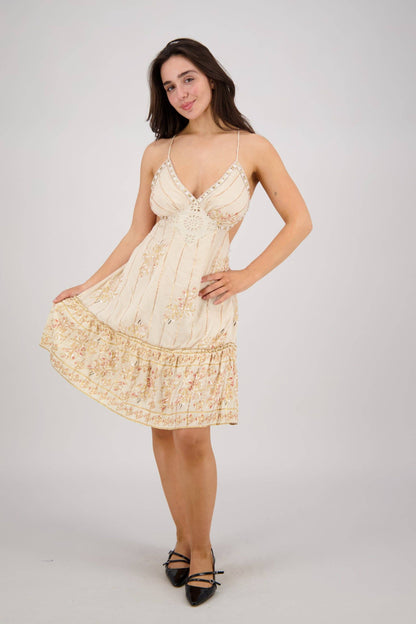 Strappy Boho Midi Dress