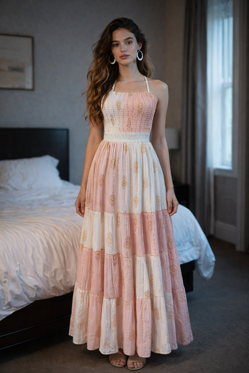 Boho Patchwork Maxi Dress