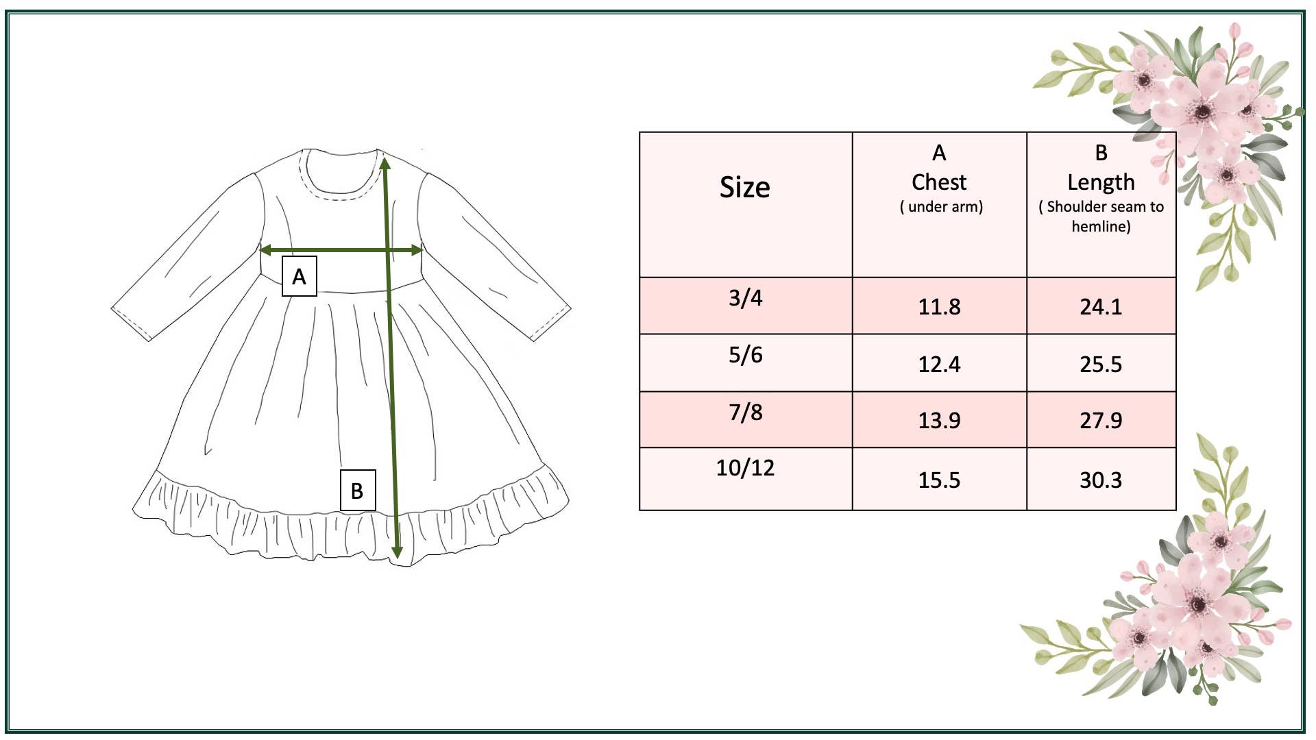 Girls' Pink, Coral Vintage Floral Ruffle Dress - Lemonade Mermaid