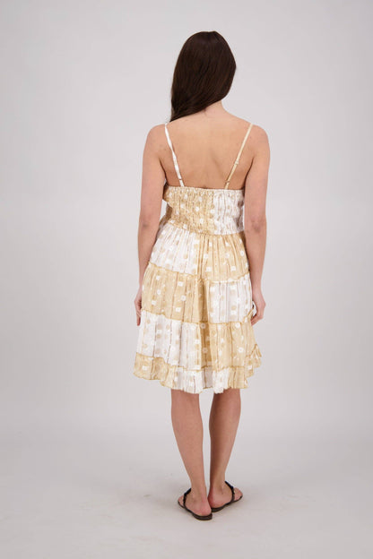 Boho Patchwork Midi Dress