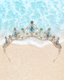 Turquoise Wave Tiara - Lemonade Mermaid