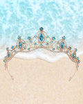 Turquoise Wave Tiara - Lemonade Mermaid