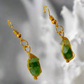 Green Sea Stone Earrings