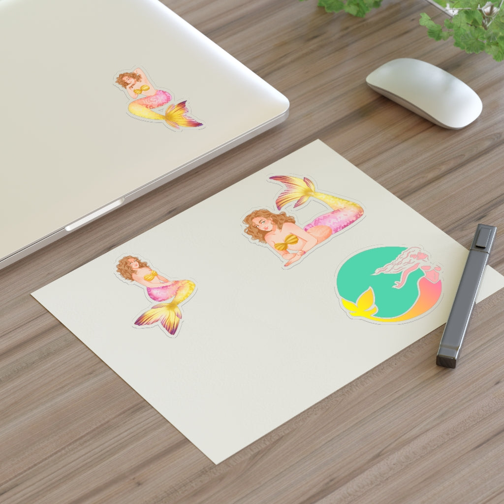 Lemonade Mermaid Sticker Sheet - Lemonade Mermaid