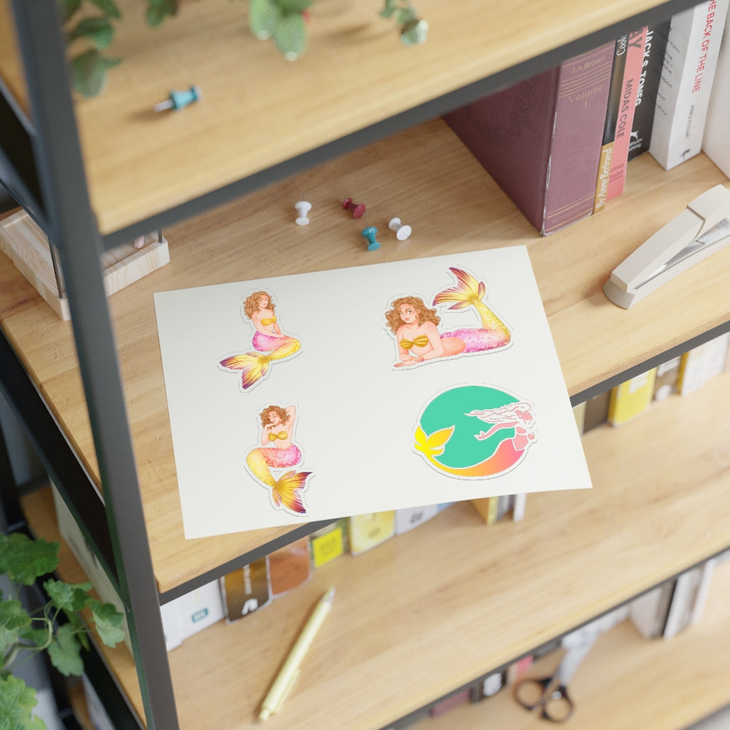 Lemonade Mermaid Sticker Sheet - Lemonade Mermaid