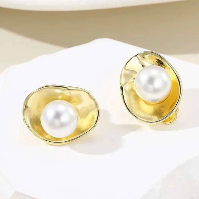 Sea 'Pearl' Earrings (Clip-Ons)