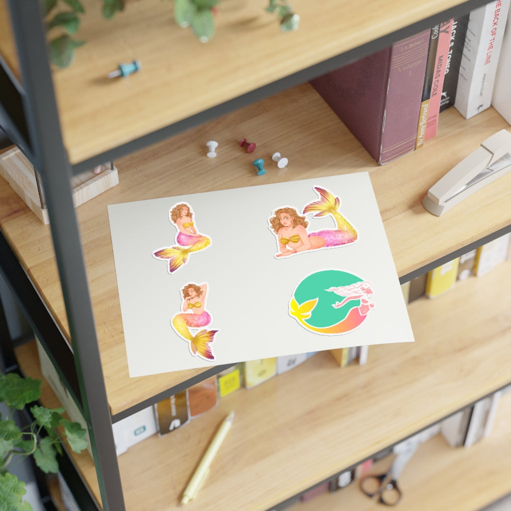 Lemonade Mermaid Sticker Sheet - Lemonade Mermaid