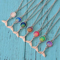 Iridescent Tail  Necklace (4 Colors) - Lemonade Mermaid