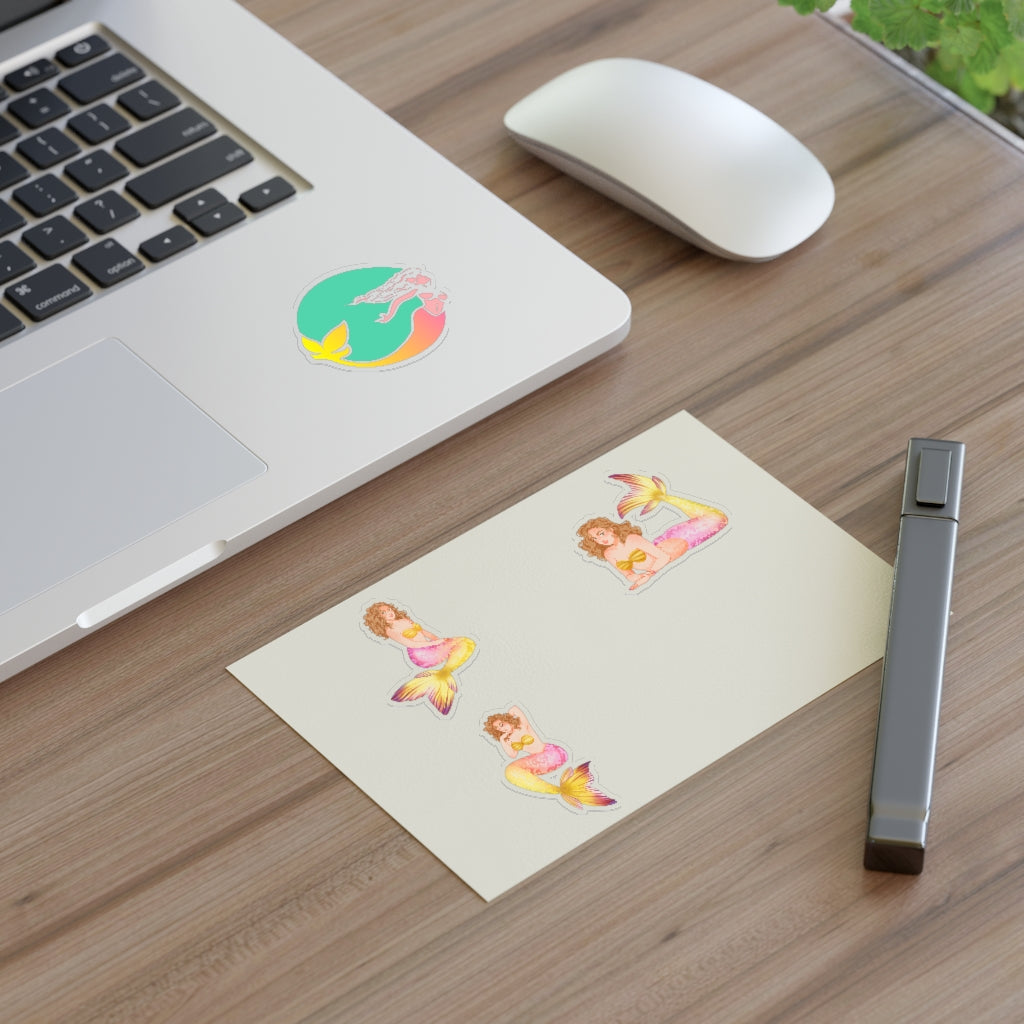 Lemonade Mermaid Sticker Sheet - Lemonade Mermaid