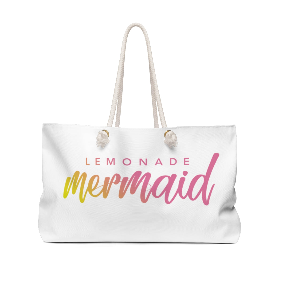 Lemonade Mermaid Logo Oversized Weekender Tote - Lemonade Mermaid