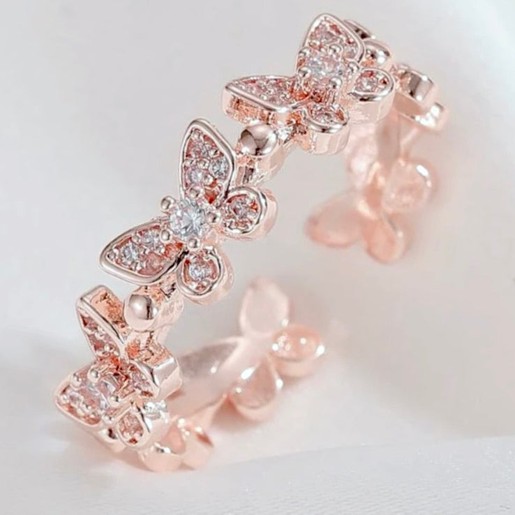 Fairy Butterfly Ring (Pink or Silver) - Lemonade Mermaid