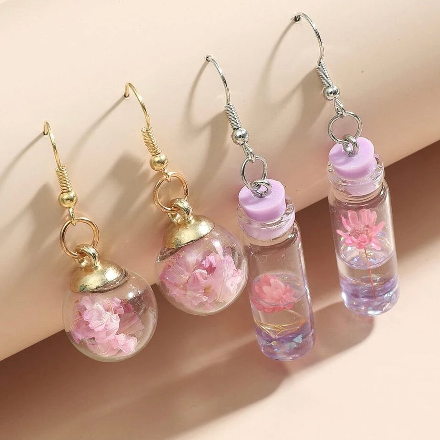 Glass Charm Fairy Earrings (2 styles) - Lemonade Mermaid