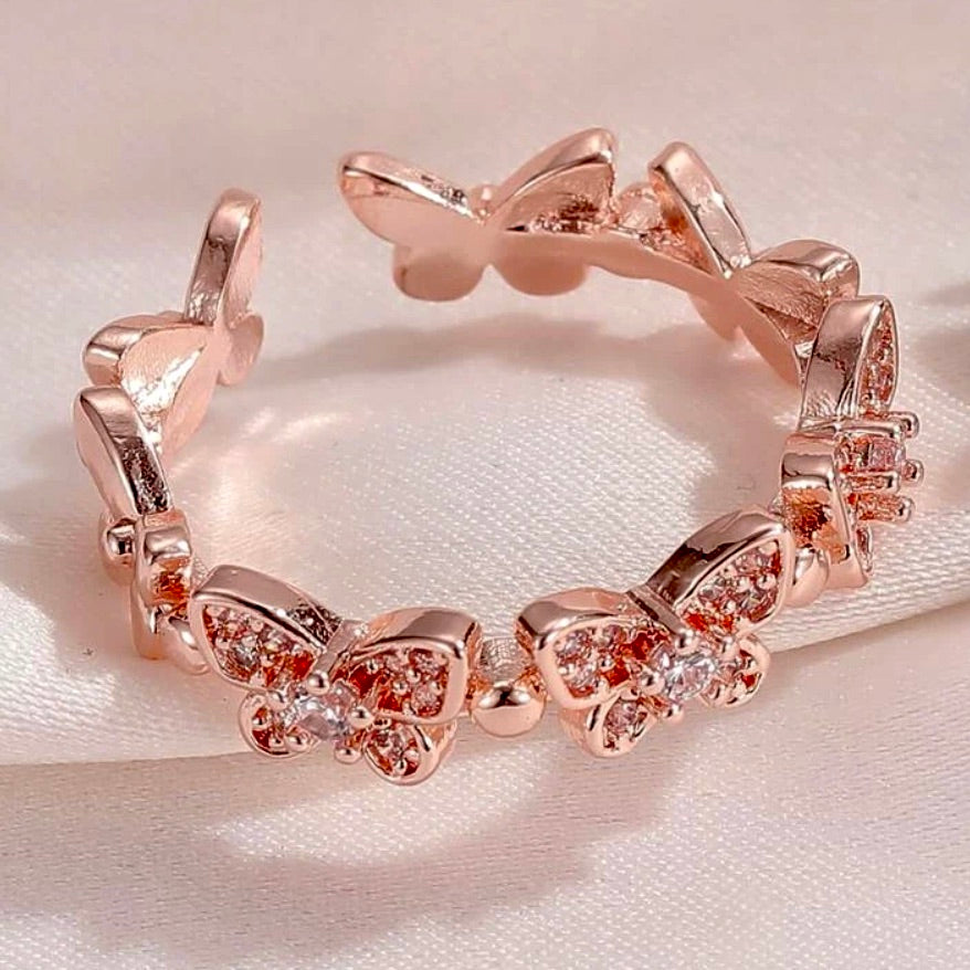 Fairy Butterfly Ring (Pink or Silver) - Lemonade Mermaid