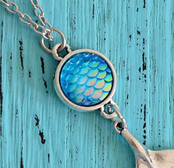 Iridescent Tail  Necklace (4 Colors) - Lemonade Mermaid