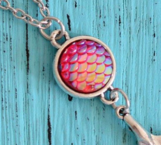 Iridescent Tail  Necklace (4 Colors) - Lemonade Mermaid