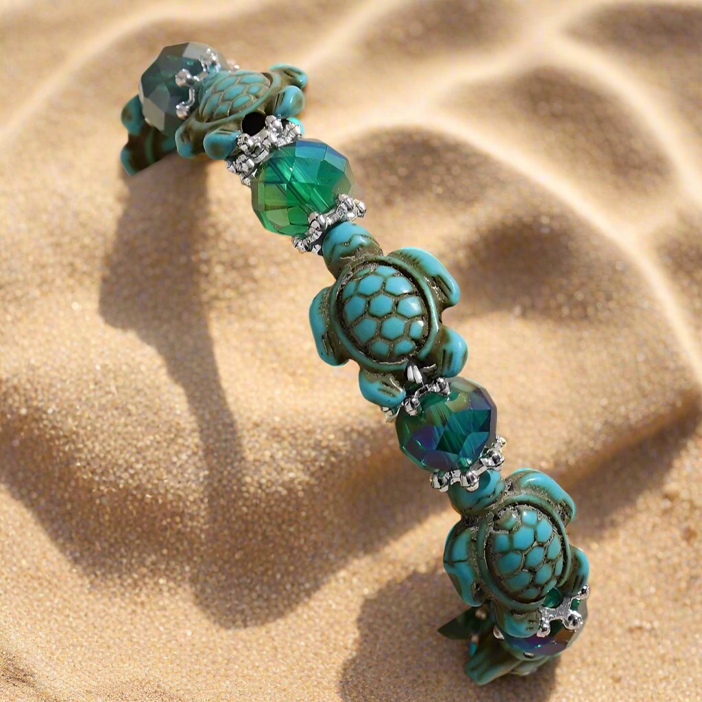 Seven Seas Turtle Ring Bracelet - Lemonade Mermaid