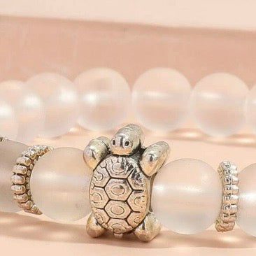 Silver Turtle Bracelet - Lemonade Mermaid