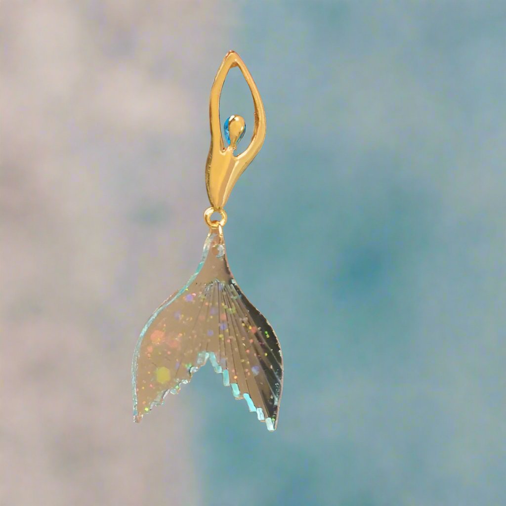 Mermaid Pendant Earrings - Lemonade Mermaid
