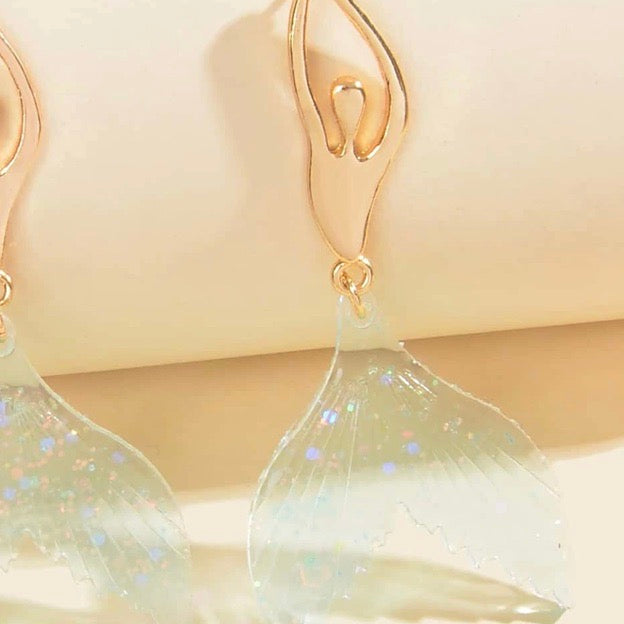 Mermaid Pendant Earrings - Lemonade Mermaid
